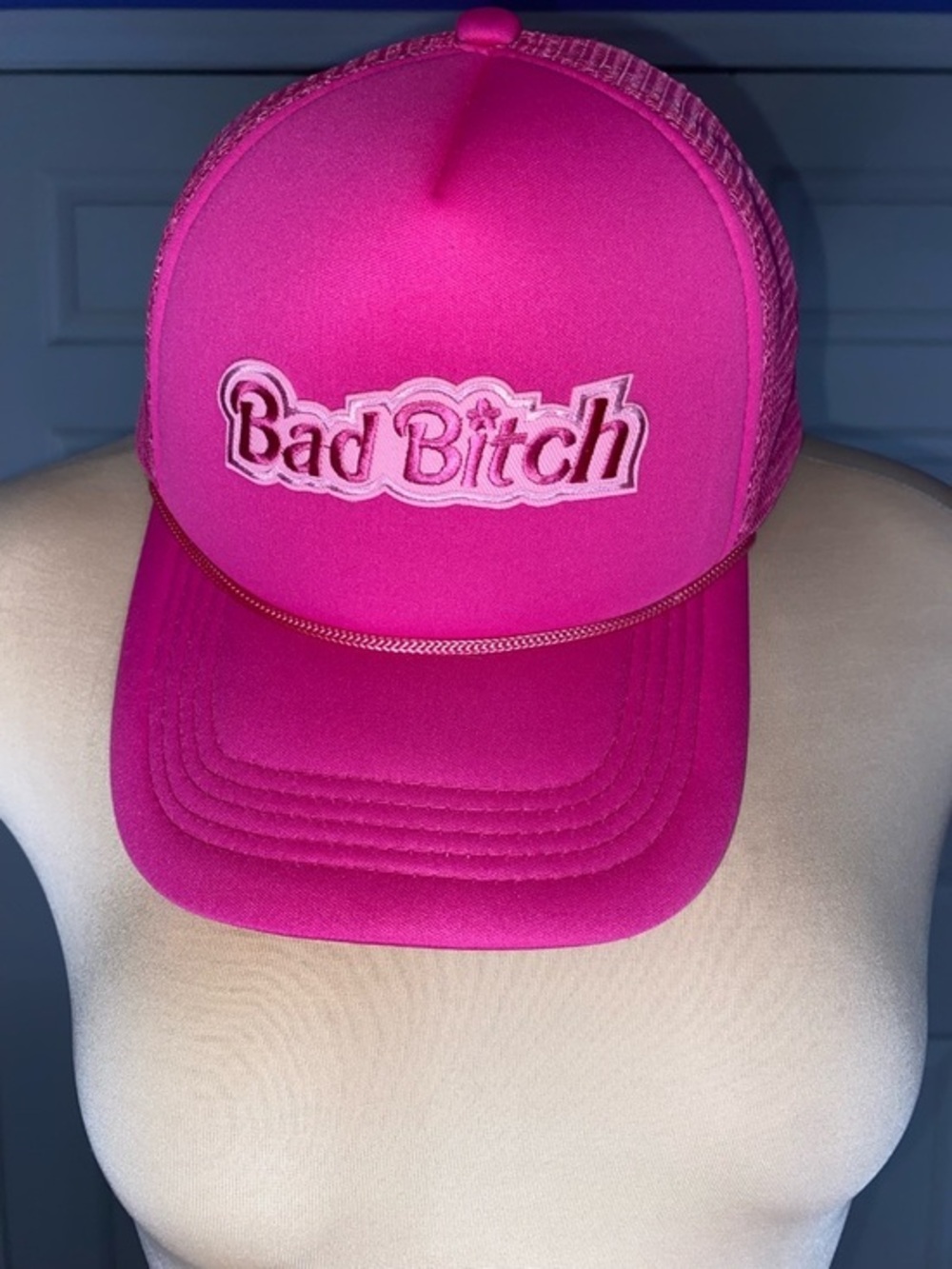 Bad Barbie Pink Trucker Hat - Hot Pink Women's Empowerment, Baddie